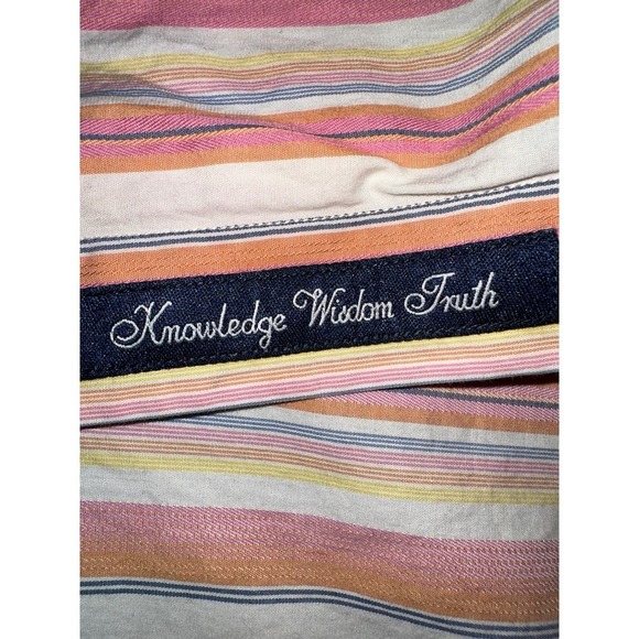 Robert Graham Striped Floral Flip Cuff Button Down Shirt Size 2XL - Picture 7 of 8